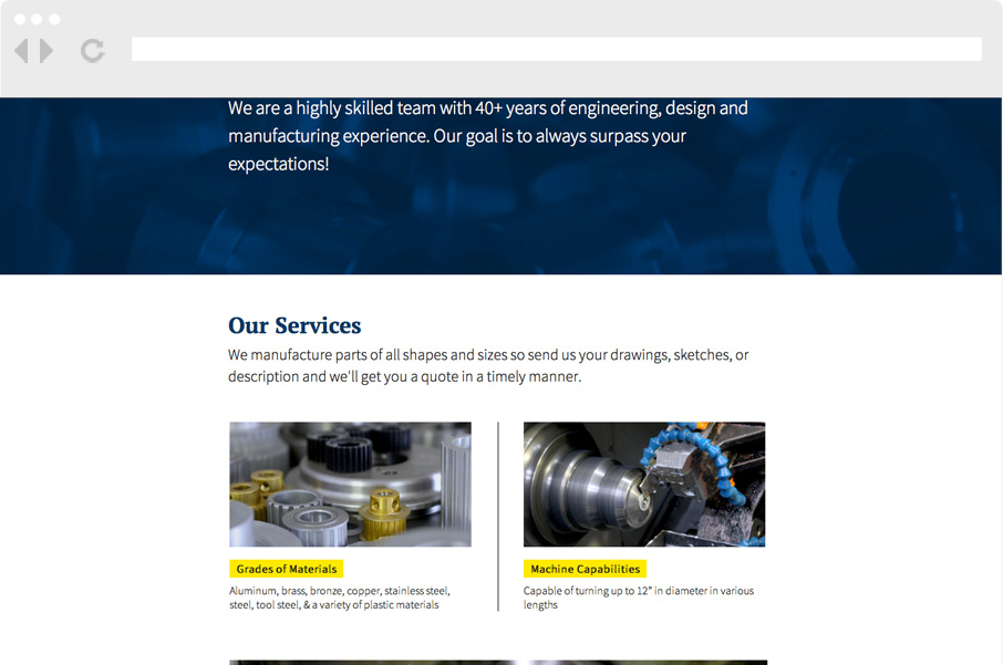 Services Page