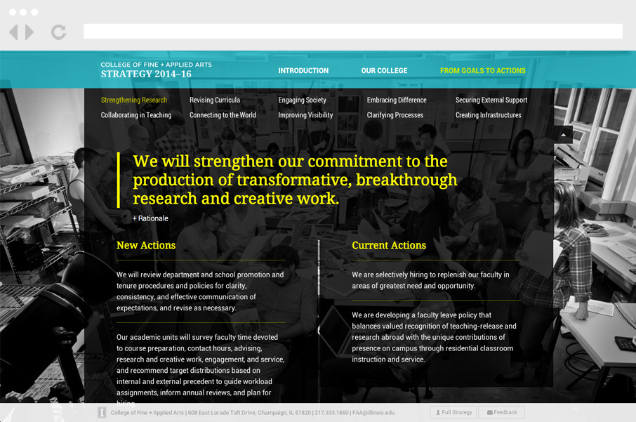 From Goals to Actions Page