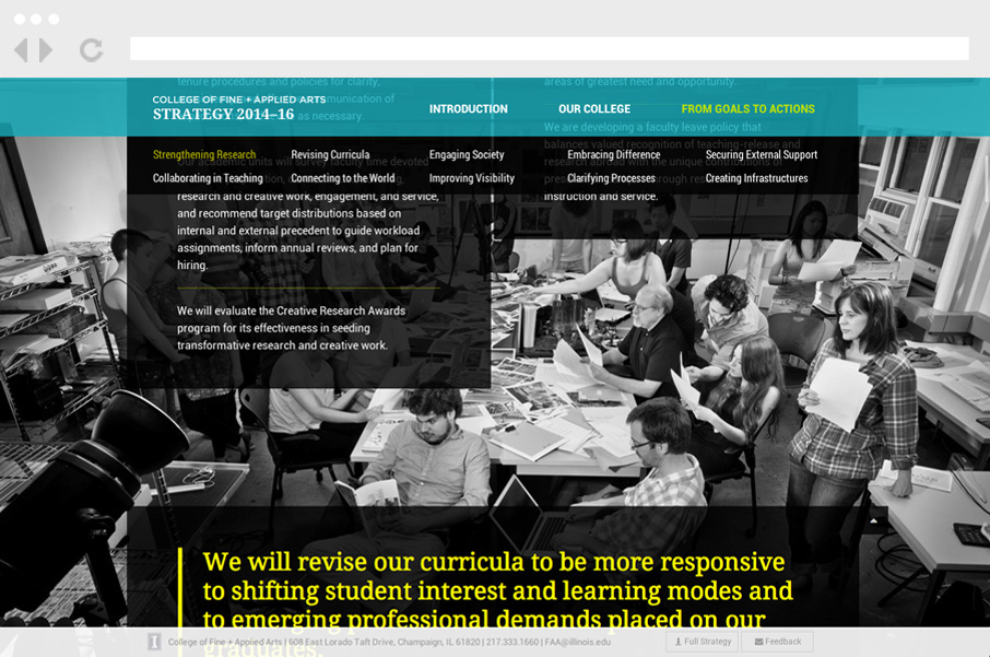 From Goals to Actions Page Scrolled Down